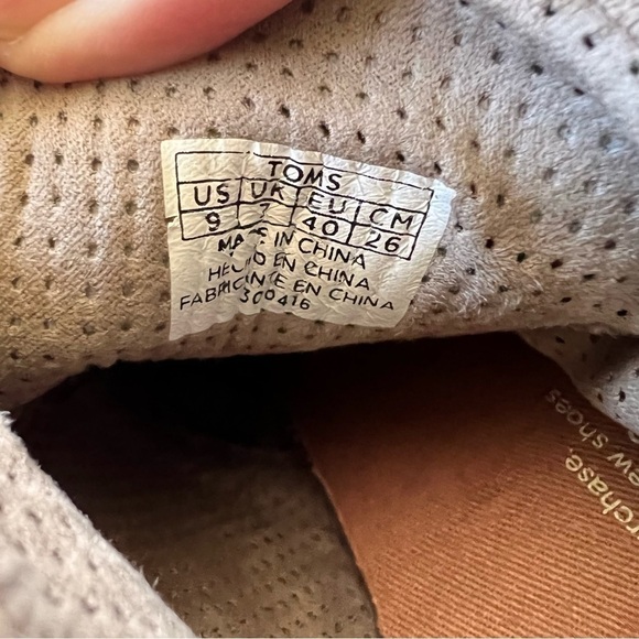 TOM’s  lunata desert taupe burnished suede Lace Up Booties SIZE 9 EUC - Picture 5 of 10